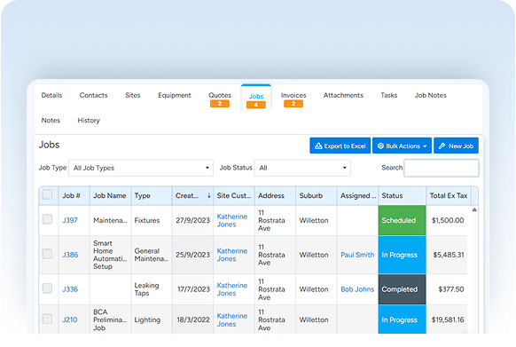 Streamlined field service management
