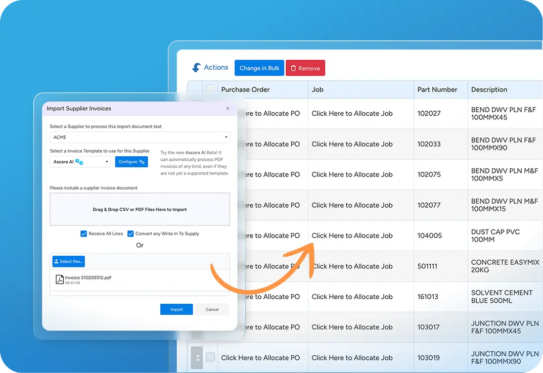 Supplier invoice importing AI-powered