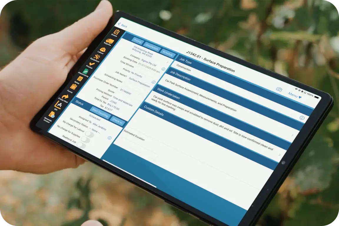 Image featuring a tradie fixing a door