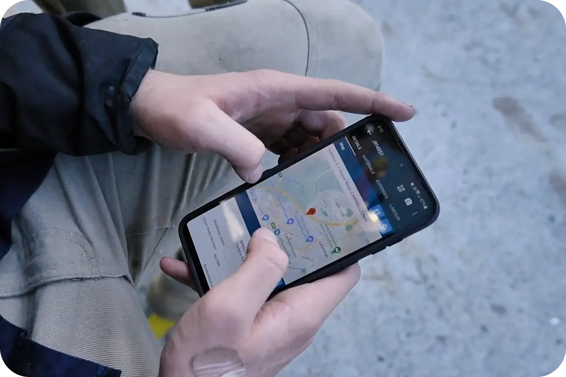 Image featuring a tradie fixing a door