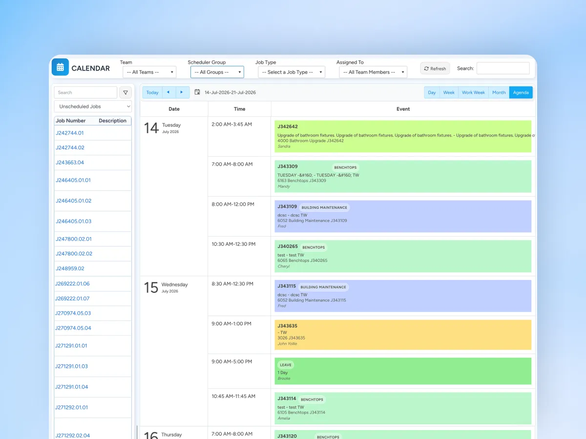 Smart filtering in Ascora