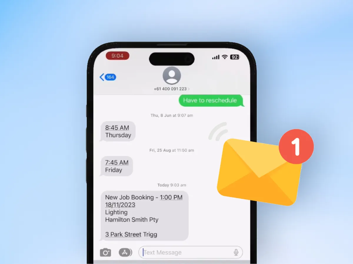 Two-way SMS in Ascora