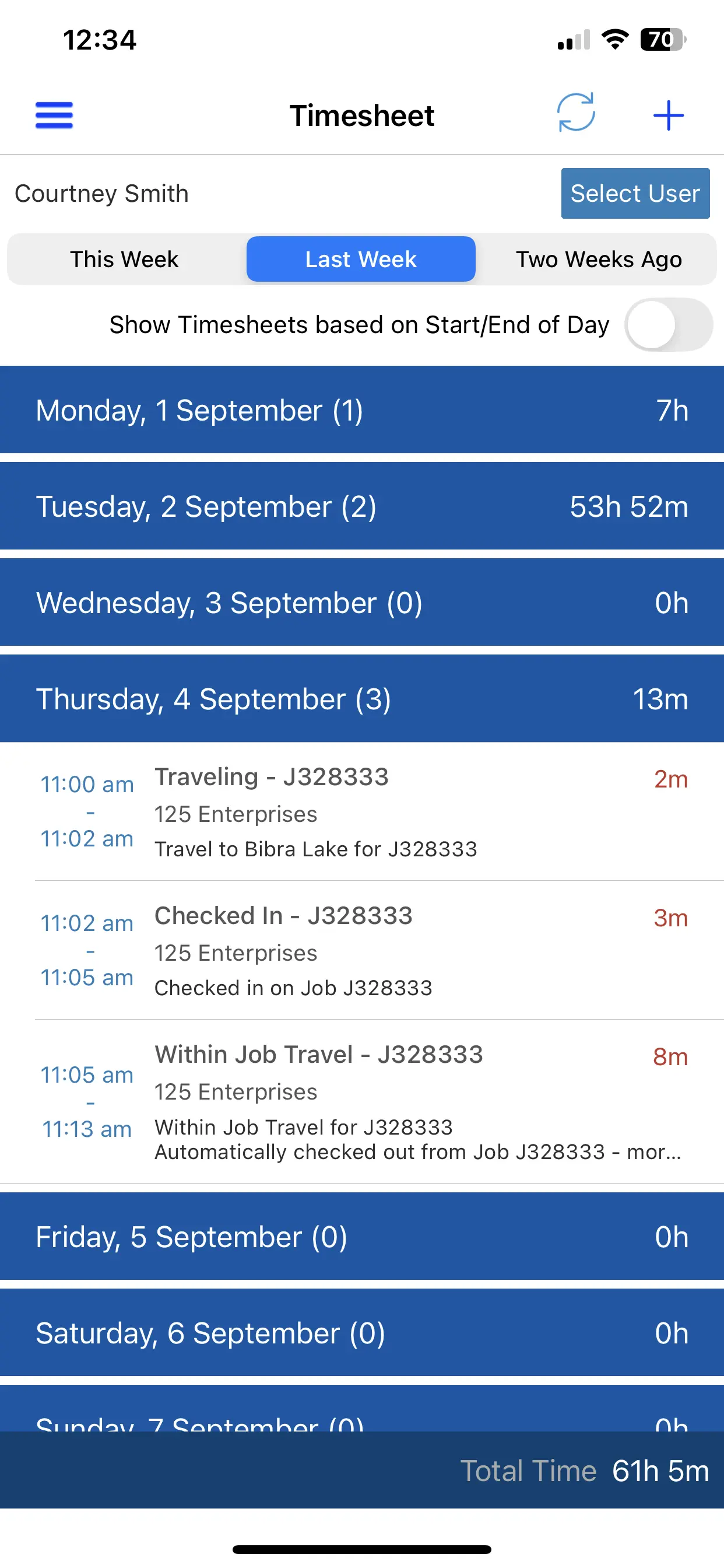 Timesheets